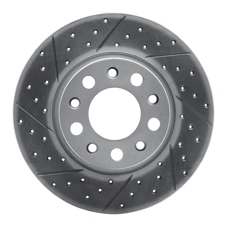 Dynamic Friction Co DFC Geoperformance Rotor - Drilled and Slotted 830-42014L