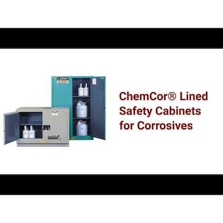 Justrite Sure-Grip Ex Acid Cabinet, 1 Door 8945822