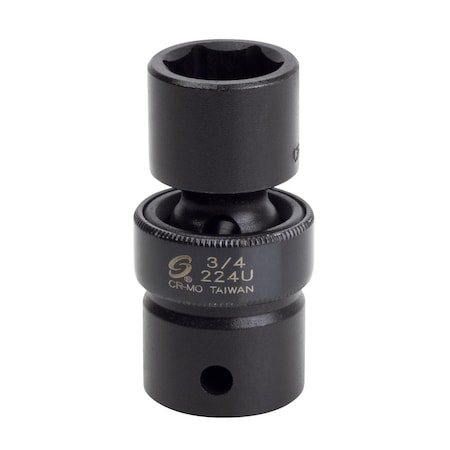 Sunex 1/2 in Drive 3/4 in Universal Impact Socket 224U