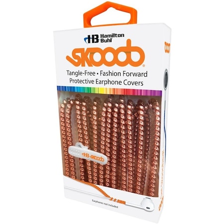 Hamiltonbuhl Skooob Tangle Free Earbud Covers, Rose Gold, 20PK SKB-PNKG