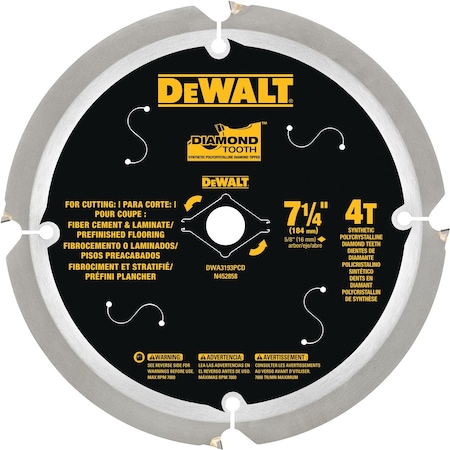 Dewalt Laminate & Fiber Cement Saw Blades DWA3193PCD