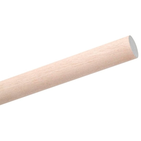 Waddell Dowel Rod, 3/16 in Dia, 48 in L, Aspen Wood 6403UB