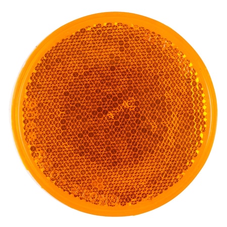 Grote Reflector, Sealed, Stick-On, Yellow, Round 40063