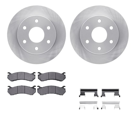 Dynamic Friction Co DFC Brake Rotor- Heavy Duty Brake Pad includes Hardware 6412-48064