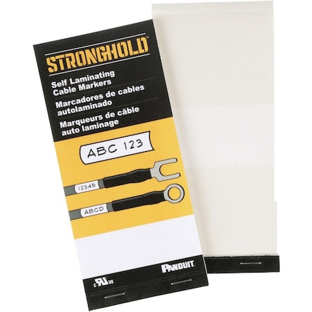 Panduit Blank Self-Laminating Cable Marker Book PSCB-12Y