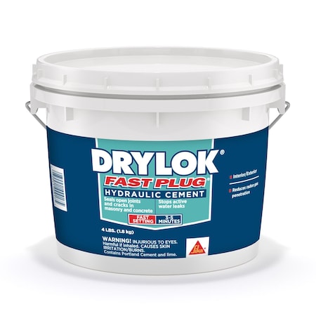 Drylok Drylok Fast Plug Hydraulic Cement 4 lb Gray 773267