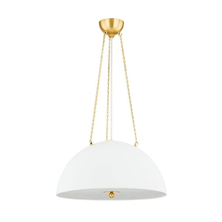 Hudson Valley Lighting Mark D. Sikes X Chiswick 3 Light Pendant 20 In. Aged Brass MDS1100-AGB/WP