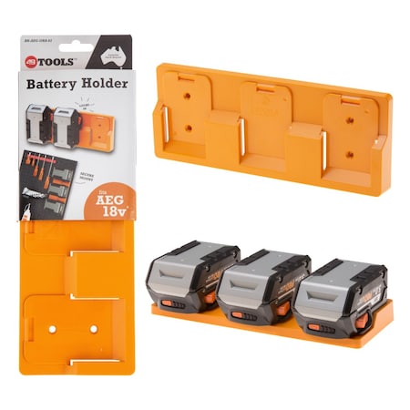 48 Tools Battery Holder, 11.5 in L, 18 V BH-AEG-ORA-03