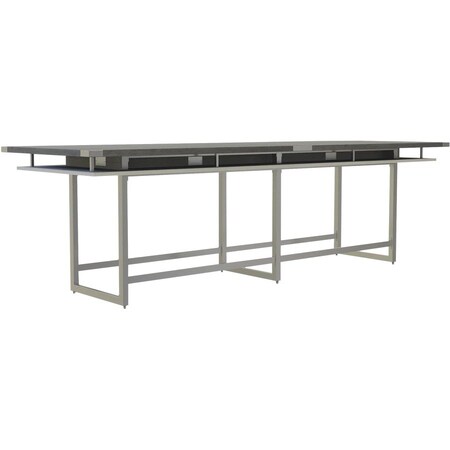 Mirella Conference Table, Steel Frame, Silver MRH12SGY