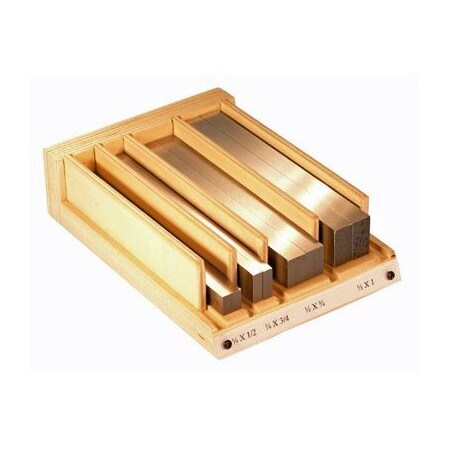 Suburban 4-Way Steel Parallel Set, 8in x 1/2in x 1in, 8 x 3/4 x 1in, 12 x 3/4 x 1in, 12 x 1 x 2in P4W-SET-B