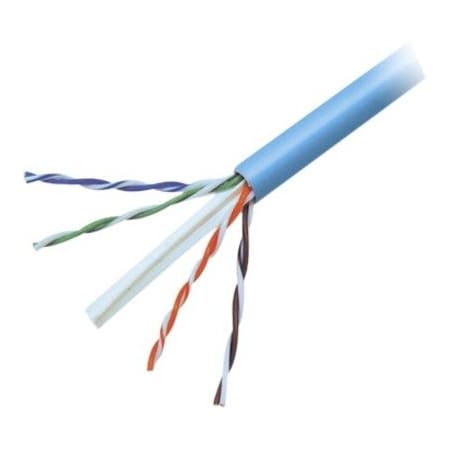Belkin Cat6 Solid Bulk Cable 4Pr; 24 Awg, 1000Ft, Blue, Plenum A7L704-1000BL-P