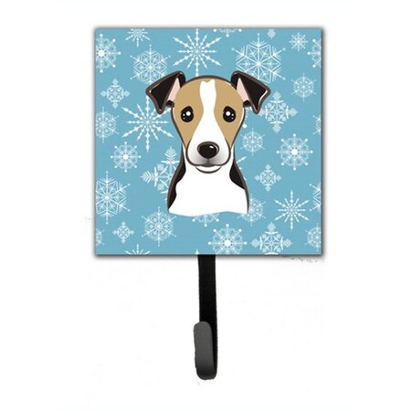 Carolines Treasures Snowflake Jack Russell Terrier Leash and Key Holder BB1695SH4