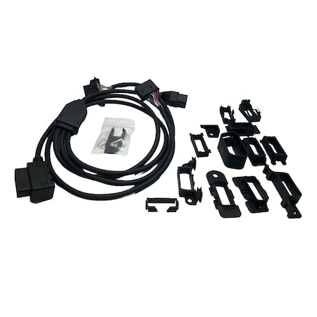 Avrgt Electronics 1 Male to 3 Female, 1 Clip-in, 2 Molded, with Universal Mount Kit, J1962 4-Way OBD2 Splitter Cable