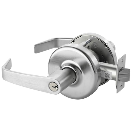 Corbin Russwin Grade 1 Classroom Intruder Cylindrical Lock, Newport Lever, D Rose, Conventional Cylinder, Satin Ch CLX3352 NZD 626