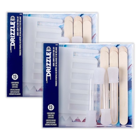 Folkart Drizzle Pouring Technique Tool Set, 13-Piece Set, 2PK 50429