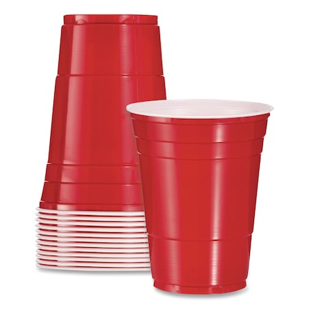 Dart SOLO Party Plastic Cold Drink Cups, 16 oz, Red, 600PK Y1625-0001