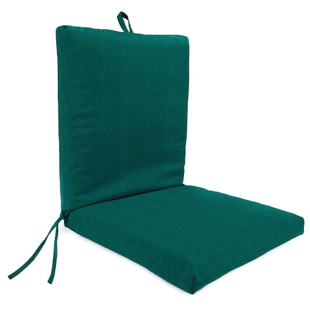 Jordan Mfg Teal Polyester Chair Cushion 24 in. H X 21 in. W X 44 in. L 9701-6828Q