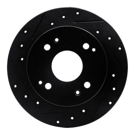 Dynamic Friction Co DFC Brake Rotor - Drilled and Slotted - Black 633-59019L