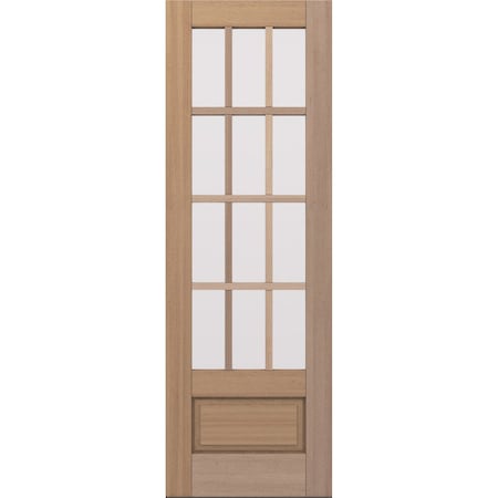 Doornmore G7512, 33.75" x 98" ( 32" Door) Right Hand, Mahogany SDL 12 Lite 3/4 Lite Exterior Door G7512-SW-3296_1_RI