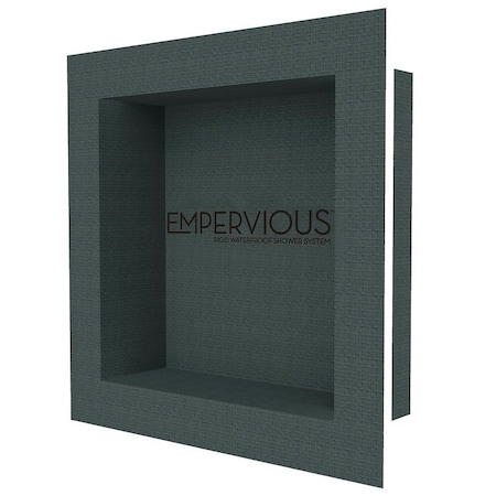Emser Tile Empervious Series Shower Recess Niches, Fiberglass/XPS Foam, 16 in W, 16 in H ZGBN1616F