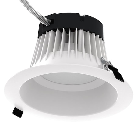 Sunlite 8in. LED Multi-Volt 5000 Lmn 30K/35K/40K/50K Dimmable Canless Recessed Round Downlight Fixture 87737-SU