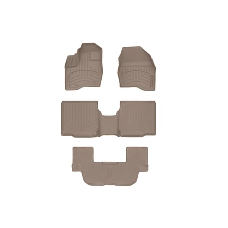 Weathertech Tan, Front and Rear and Rear FloorLiner HP 45359-1-4-3IM