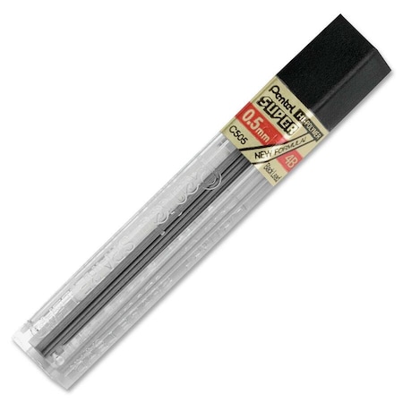 Pentel Hi-Polymer Super Lead Refill - 0.5Mm- 4B C505-4B