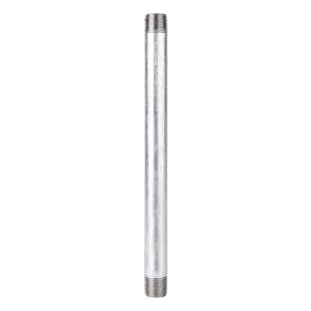 Stz Industries 1/2 in. MIP each X 1/2 in. D MIP Galvanized Steel 10 in. L Nipple 303U12X10