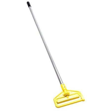 Rubbermaid Commercial 60" Mop and Broom Handles, 1" Dia, Gray/Yellow, Fiberglass FGH14600GY00