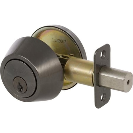Propation Deadbolt Single Cylinder Bright Brass View Pack PR3972601