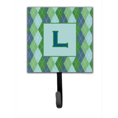 Carolines Treasures Letter L Initial Monogram - Blue Argoyle Leash Holder Or Key Hook CJ1020-LSH4