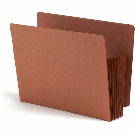 Smead 7" Accordion Expansion File TUFF Pockets, Straight Tab, Letter, Redrope, 5/Box 73795