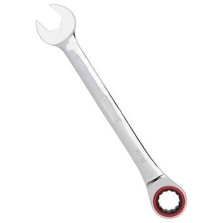 Vulcan Combination Wrench, SAE, 15/16 in Head, Chrome Vanadium Steel, Polished Mirror PG15/16