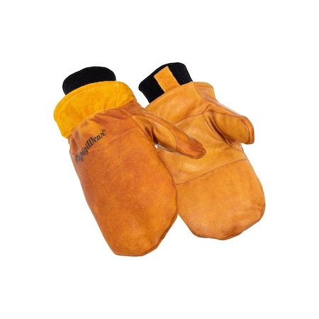Refrigiwear Leather Gloves, Tan, L, PR D317RGLDLAR