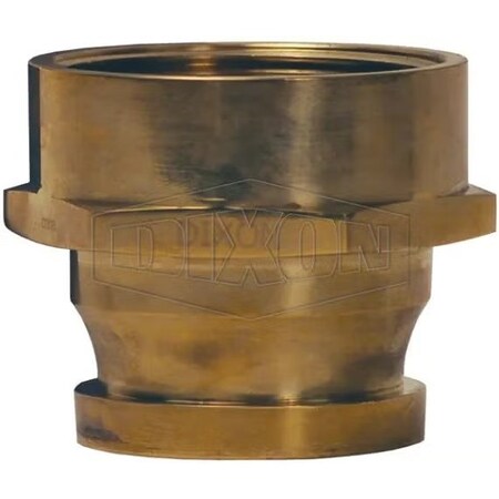Dixon The Right Connection Fire Hose Adapter, 2-1/2 in Nominal, MBRIT x FNPT End Style, Brass, Domestic BIA250T