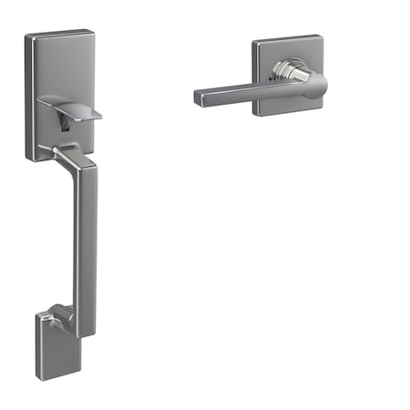 Schlage Residential - J Series Schlage Residential Sutton with Solstice Lever and Collins Rose Bottom Half Handleset with JE285SUT625SOLCOL