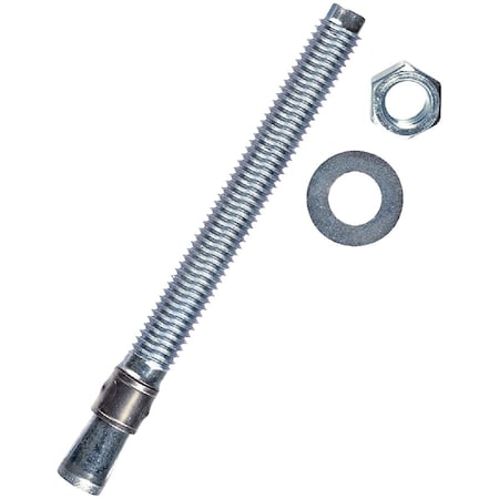 Red Head 1/2''x5-1/2'' Zinc Wedge Anchor, 25 Ct. 12373