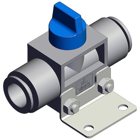 Smc Finger valve, VHK, 49 mm, 63 mm VHK3A-12F-12FL