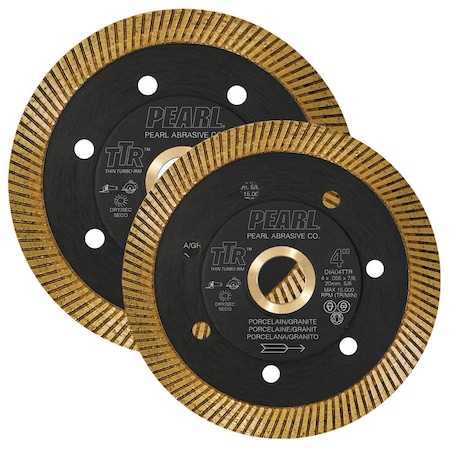 Pearl TTR Thin Turbo Rim Porcelain Blade 4.5in x 0.55 x 7/8in, 20mm, 5/8in DIA45TTR