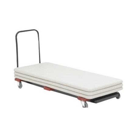 Iceberg Igear Folding Table Cart, 20 Table Capacity, 8 ft L, Black 64148