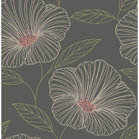 Brewster Mythic Brown Floral Wallpaper 2904-24319