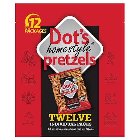 Dots DOTS PRETZELS 1.5OZ, 12PK MP0001 - DP