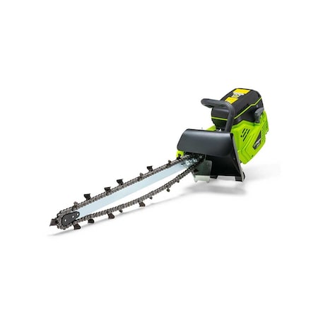 Minitrencher GeoRipper Trencher, 2-Stroke Engine, 27-In. 700mm Max. Depth w/ EZ Kart GR727.MIN