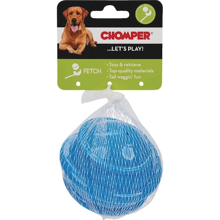 Boss Pet Chomper TPR Squeaky Spiral Ball Dog Toy WB15557