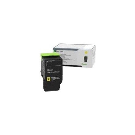 Lexmark High Yield Yellow Toner Cartridge, 5000 Yield 78C0X40