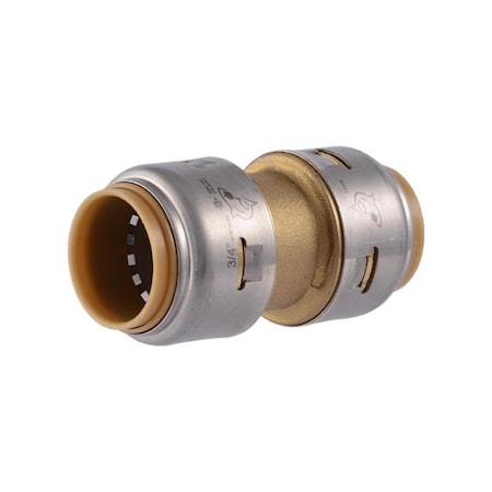 Sharkbite SharkBite Push to Connect 3/4 in. PTC X 3/4 in. D PTC Brass Coupling UR016A