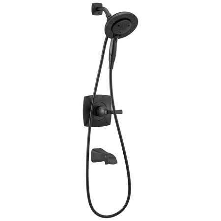 Delta Vesna Monitor 14 Series Tub And Shower With In2Ition Two-In-One Shower In Matte Black 144789-BL-I