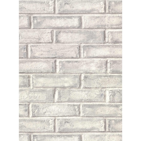 Warner Appleton Grey Faux Weathered Brick Wallpaper 2921-50108