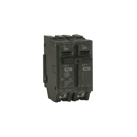 Feeder Circuit Breaker, Type THQL, 40 A, 2 -Pole, 120/240 V, Plug Mounting Black