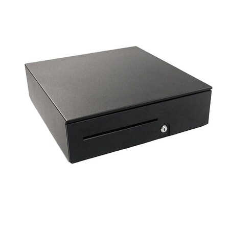 Apg Heavy-Duty Adjustable Cash Drawer with MultiPRO 320 Interface, Black T320-BL1616